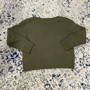 Loft boatneck sage green sweater, size m